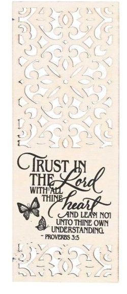 Image of Bookmark Laser Cut MDF Trust In The Lord