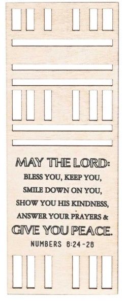 Image of Bookmark Laser Cut MDF Peace