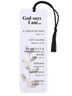 Image of Tassel Bookmark God Says I Am
