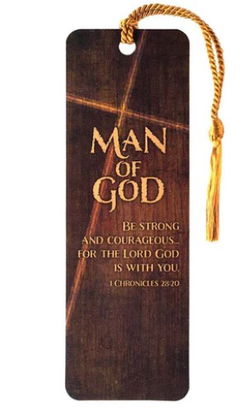 Image of Tassel Bookmark Man Of God Be Strong