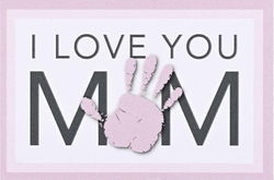 Image of Itty Bitty Card I Love You Mom