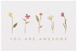 Image of Itty Bitty Card You Are Awesome Bloom