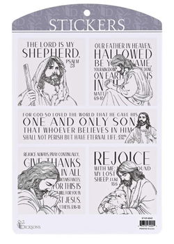 Image of Sticker Jesus Scripture Collection