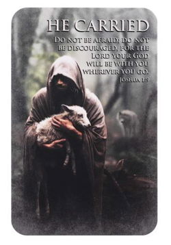 Image of Pocketcard He Carried Joshua 1:9