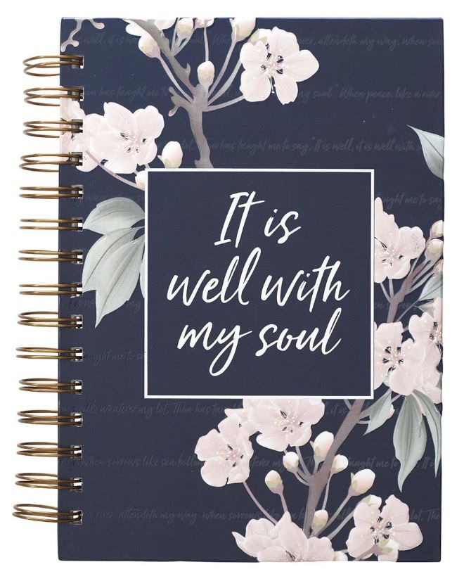 Image of Journal Wirebound Large It Is Well with My Soul