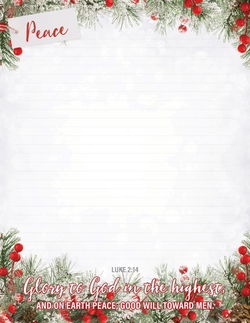 Image of Writing Paper Christmas 8.5″ x 11″