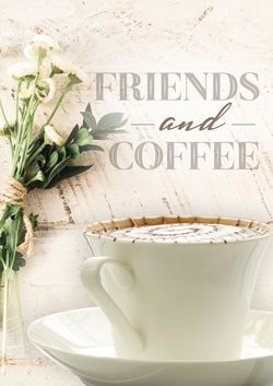 Image of Writing Tablet: Friends & Coffee