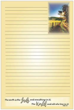 Image of Note Pad Earth is the Lords 6 x 9