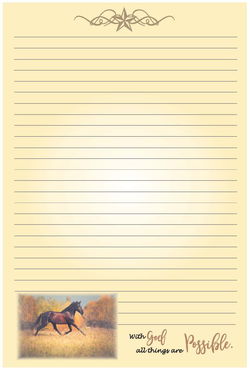 Image of Note Pad All Things are Possible 6 x 9- Discontinued