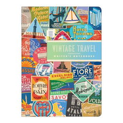 Image of Notebook Litten Vintage Travel Labels Notebook Set