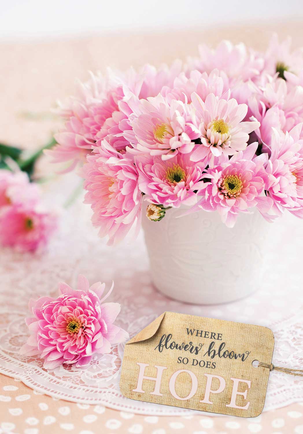 Image of Writing Tablet: Where Flowers Bloom