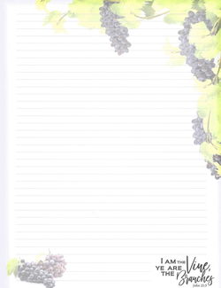 Image of Double Sided Note Pad Grapevine 8.5″ x 11″