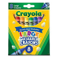 Image of Crayons 8’s Large Washable