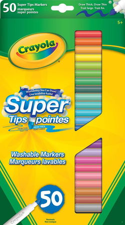 Image of 50 Markers Washable Super Tips