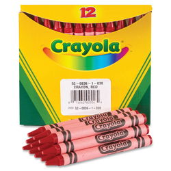 Image of Crayons Red 12/pk