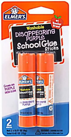 Image of Glue Stick Washable 2 pack
