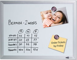 Image of Dry Erase Whiteboard 18×24′ w/ Aluminum Frame