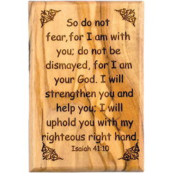 Image of Do not Fear Olive Wood Magnet