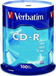 Image of Verbatim 100 Blank Spindle Cd’s