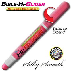 Image of Highlighter-Bible Hi-Glider Gel Stick-Pink