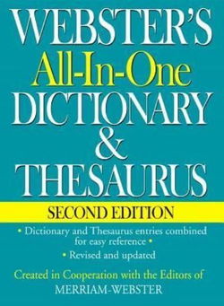 Image of Webster’s All-In-One Dictionary & Thesaurus, Second Edition