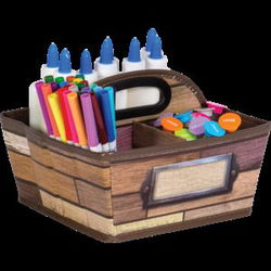 Image of Reclaimed Wood Storage Caddy 9 x 9 x 6