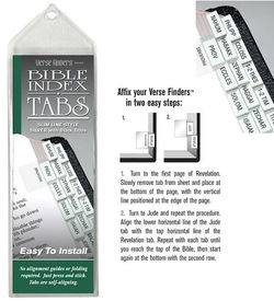 Image of Bible Tabs Verse Finders Thin Pack Slim Line-Silver