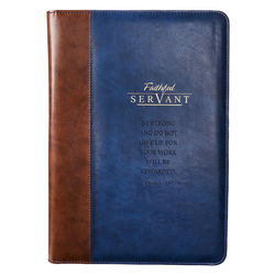 Image of Zippered Portfolio Faithful Servant Legal Size – 2 Chronicles 15:7