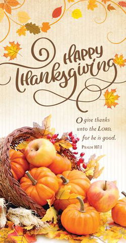 Image of Offering Envelope: Thanksgiving – O Give Thanks 11/pk