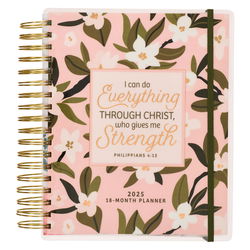 Image of 2025 Wire 18 Month Planner Everything Through Christ Phil. 4:13