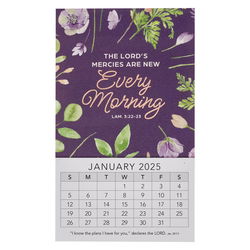 Image of 2025 Mini Magnetic Calendar Every Morning Lam. 3:22-23