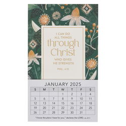 Image of 2025 Mini Magnetic Calendar All Things Phil. 4:13