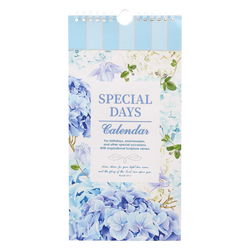 Image of Special Days Calendar Blue Hydrangea Glory of the Lord Isa. 60:1