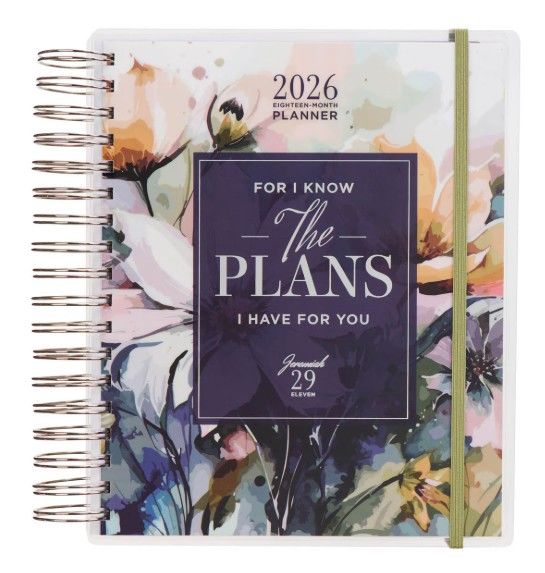 Image of 2026 Wire 18 Month Planner For I Know the Plans Jer. 29:11