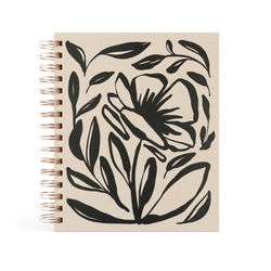 Image of 12 Month Undated Planner – Magnolia Design – Spiral