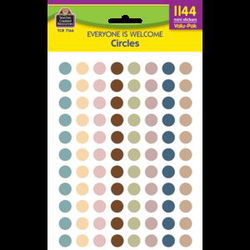 Image of Everyone is Welcome Circles Mini Stickers Valu-Pak