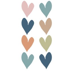 Image of Everyone is Welcome Hearts Mini Stickers