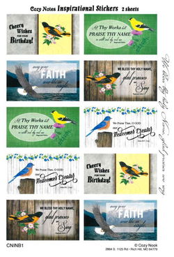 Image of Stickers We Bless Thy Holy Name 2 sheets