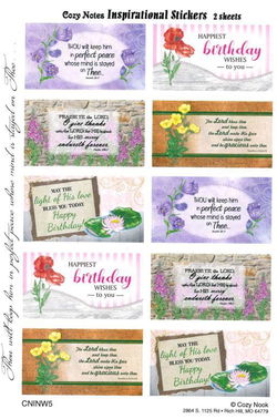 Image of Stickers Thou Wilt Keep Him in Perfect Peace 2 sheets