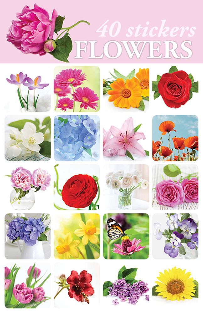 Image of Stickers Flowers 40pk