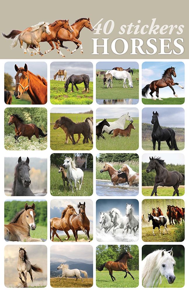 Image of Stickers Horses 40pk