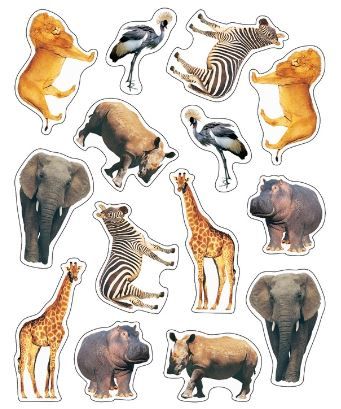 Image of Stickers Wild Animals of the Serengeti Shape