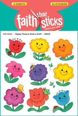 Image of Happy Flowers Stick-n-Sniff -Faith That Sticks