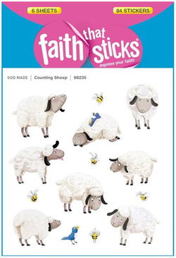Image of Counting Sheep -Faith That Sticks Stickers