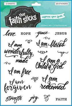 Image of Who I Am in Christ -Faith That Sticks Stickers