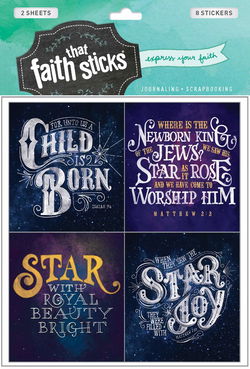 Image of Christmas Greetings -Faith That Sticks Stickers