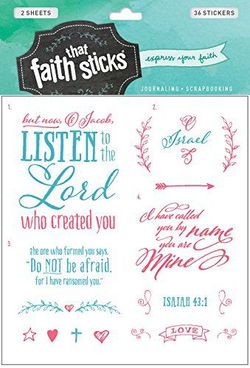 Image of Isaiah 43:1 -Faith That Sticks Stickers