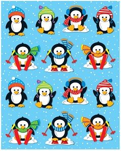 Image of Stickers Penguins Shape