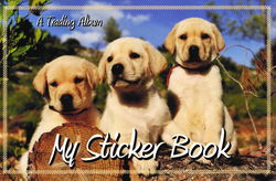 Image of My Sticker Album – Lab Puppies – Trading Album  – Currently unavailable