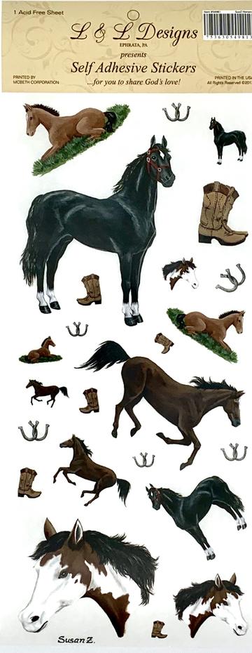Image of Stickers Suez Horses 1 Sheet